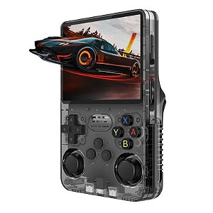 Console Mini Game com Tela Ips Para Jogos Retrô Portátil Emulador R36s Pro De 64g