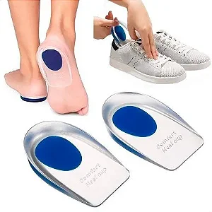 Par de Calcanheiras Em Gel Para Esporão De Calcâneo E Esporte Par Cor Azul Tamanho da palmilha Tamanho Único