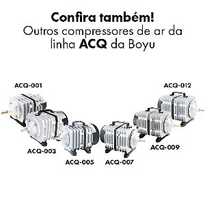 COMPRESSOR DE AR BOYU ELET/MAG ACQ-008 110L/M 220V