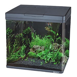 AQUÁRIO CURVO BOYU MS-520 45L PRETO 110V