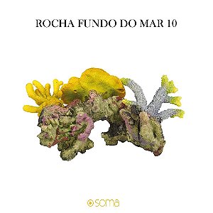 ENFEITE DE RESINA SOMA ROCHA FUNDO DO MAR 10 (27x 21x 29CM)