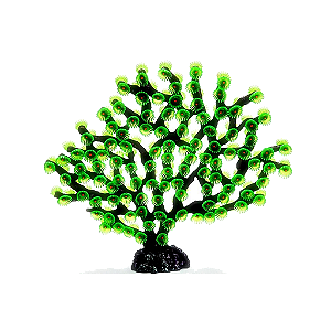 ENFEITE DE SILICONE SOMA INVERT GORGONIA FLORIDA VERDE