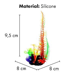 ENFEITE DE SILICONE SOMA CORAL MIX 12 (7,5 X 6 X 9 CM)