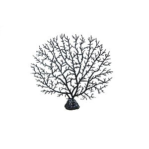 ENFEITE DE PLASTICO SOMA INVERTEBRADO GORGONIA PRETA