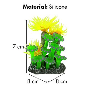 ENFEITE DE SILICONE SOMA CORAL MIX 02 (6 x 5 x 7 CM)