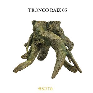 ENFEITE DE RESINA SOMA TRONCO RAIZ 06 (20,5 X 16,5 X 14 CM)