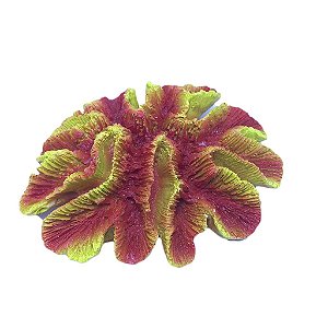 ENFEITE DE RESINA BOYU CORAL CEREBRO OPEN LARANJA (CW-40)