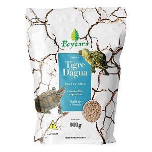 RACAO POYTARA TIGRE D'AGUA 800G(BAG)