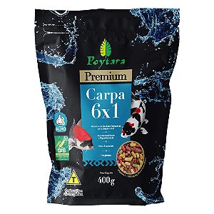 RACAO POYTARA CARPA MIX (6X1) 400G (BAG)