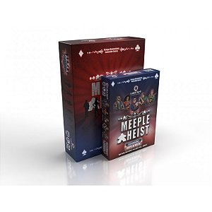 Meeple Heist - Combo Jogo Base + Expansões Golpes De Mestre