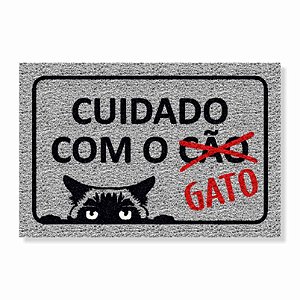 CAPACHO CUIDADO COM O GATO