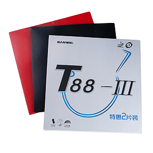 Borracha Para Raquete de Tênis de Mesa SANWEI - T88-III Kit com 2 Borrachas