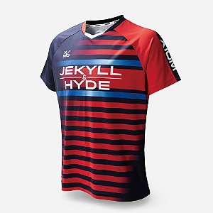 Camiseta XIOM - Triton - Azul/Vermelho