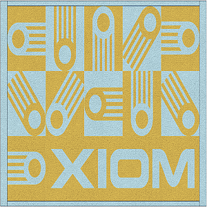Toalha XIOM - SOLENE 3 - Azul / Amarelo