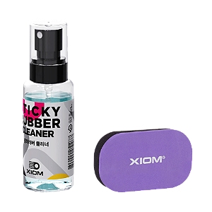 Kit limpador de borracha XIOM - Esponja e Limpador Sticky Rubber Cleaner 60ml