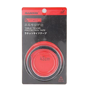 Fita de proteção SANWEI - 43cm/7mm -  Single Sponge Edge Tape - Preto