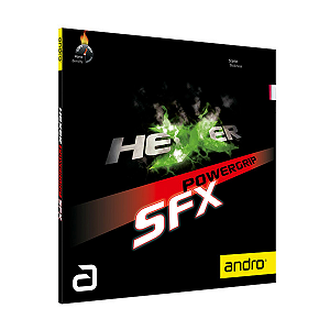 Borracha Para Raquete de Tênis de Mesa ANDRO - Hexer Powergrip SFX