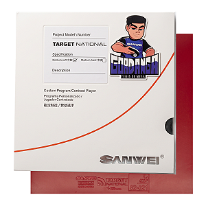 Borracha Para Raquete de Tênis de Mesa SANWEI - Target National - Gordanga Edition