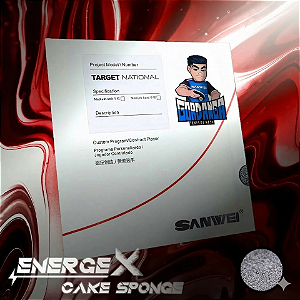 Borracha Para Raquete de Tênis de Mesa SANWEI - Target National - Gordanga Edition