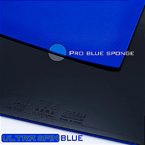 Borracha Para Raquete de Tênis de Mesa Sanwei - Ultra Spin Blue