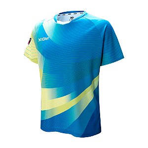 Camiseta Para Tênis de Mesa XIOM - BOLARE - Azul/Amarelo
