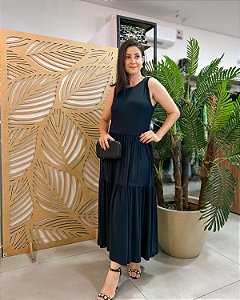 Vestido Longo Regata Duas Marias - Slim e Plus Size