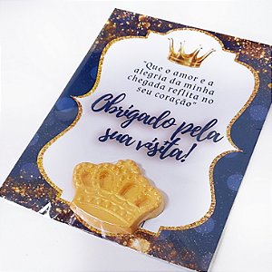 Cartão com Mini Sabonete Principe / Princesa