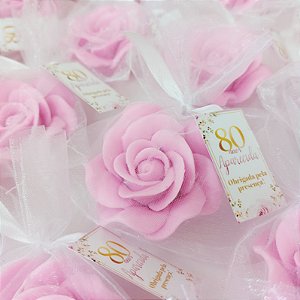 Rosas No Saquinho de Organza - Sabonete