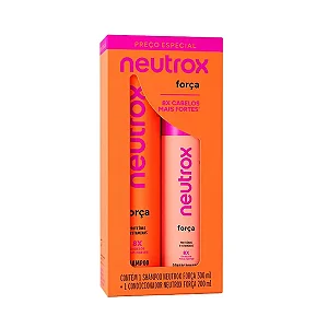 Kit Shampoo e Condicionador Neutrox força cabelo 8x mais forte