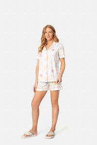 Pijama Camisaria Manga Curta You're Wonderful