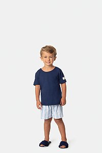 Pijama Infantil Listras Aquarela