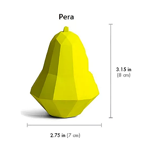 Brinquedo Mordedor 3D Recheável – Pêra Geométrica para Pets