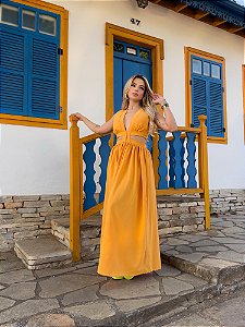 Vestido Safira Laranja