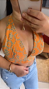Cropped Sharlla na Laise Laranja
