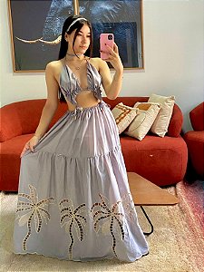 Vestido Serena Cinza