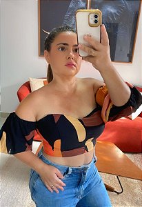 Cropped Manu Estampado