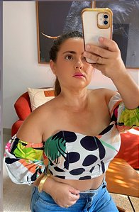 Cropped Manu Estampado