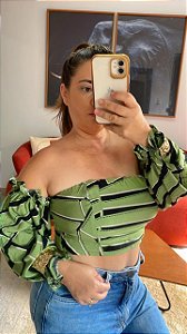 Cropped Manu Estampado