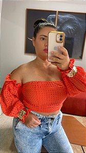 Cropped Manu Laise Laranja