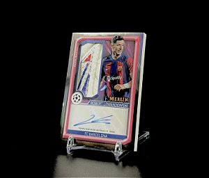 Robert Lewandowski Autógrafo Matchball - 2023-24 Topps Merlin UCC