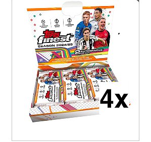 [BREAK 171] 4X CAIXAS 2024-25 Topps FINEST - 2x Autógrafos Garantidos (Escolha seu Time/Jogador)