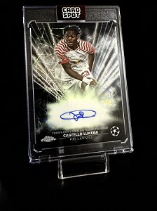 Castello Lukeba Autógrafo Black Laser - 2023-24 Topps Chrome UCC