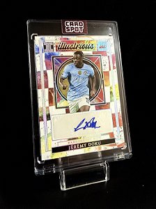 Jérémy Doku Autógrafo 15/25 - 2024-25 Panini Impeccable Premier League