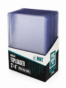 Protetor Plástico Toploader MINT - Diversos tamanhos 35pt / 55 / 75 / 100 / 130pt