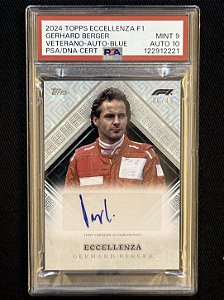 Gerhard Berger Autógrafo /49 PSA 9 - 2024 Topps Eccellenza F1