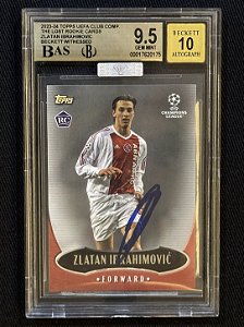 Zlatan Ibrahimovic Autógrafo BGS 9.5 - 2023-24 Topps UCC The Lost Rookie