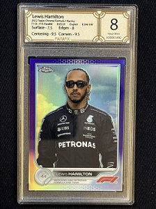 Lewis Hamilton /399 MFX 8 - 2022 Topps Chrome Formula 1
