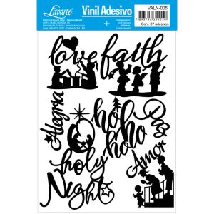 ADESIVO VINIL NATAL HOLY NIGHT