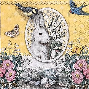 GUARDANAPO DE PAPEL WHITE RABBIT YELLOW