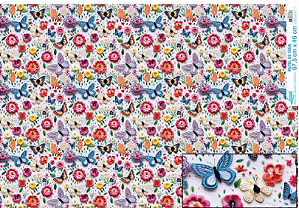 PAPEL DE SEDA FLORES 3D - PSL-033